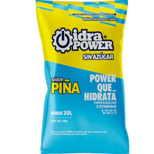 Caja 20 Sobres Idrapower sin Azúcar para 20 Lt de 200g