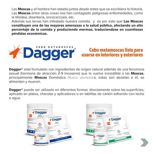 Dagger 100g Granulated Insecticide Fly Bait Pack of 4 Pieces