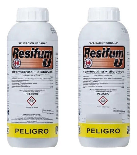 Insecticida Resifum U 1 Litro Diclorvos + Cipermetrina 2 Lts