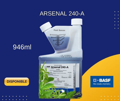 Herbicida Maleza Pastos Coquillo Arsenal Basf 240 A 956ml