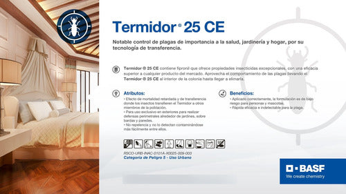 Termidor 25 Ce Insecticide Poison Kills Cockroach Termite 2pz