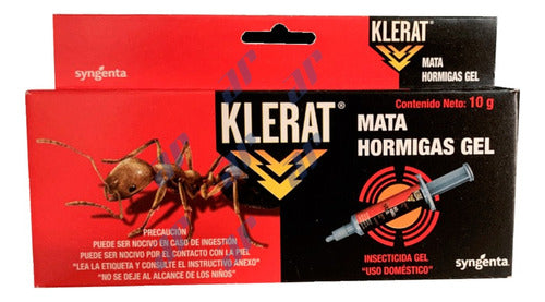 Veneno Para Hormigas Mata Hormigas Klerat Jeringa 10 Gramos