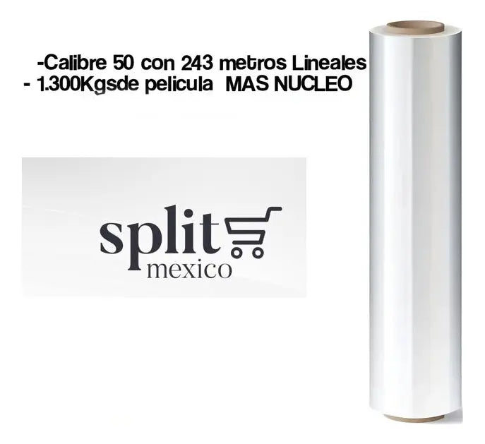 Rollo Pelicula Estirable Transparente 18" 800 Pies Emplaye