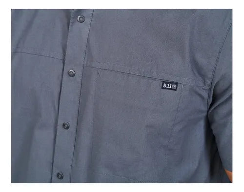 Camisa Wyatt M/c Gris Oscuro 5.11 Tactical Original Casual