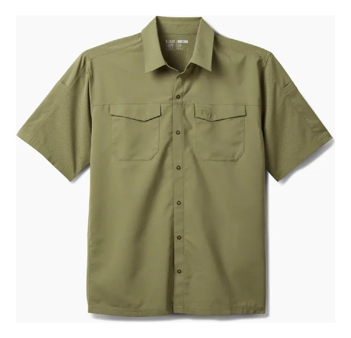 Camisa Casual 5.11 Tactical Verde Manga Corta Caballero