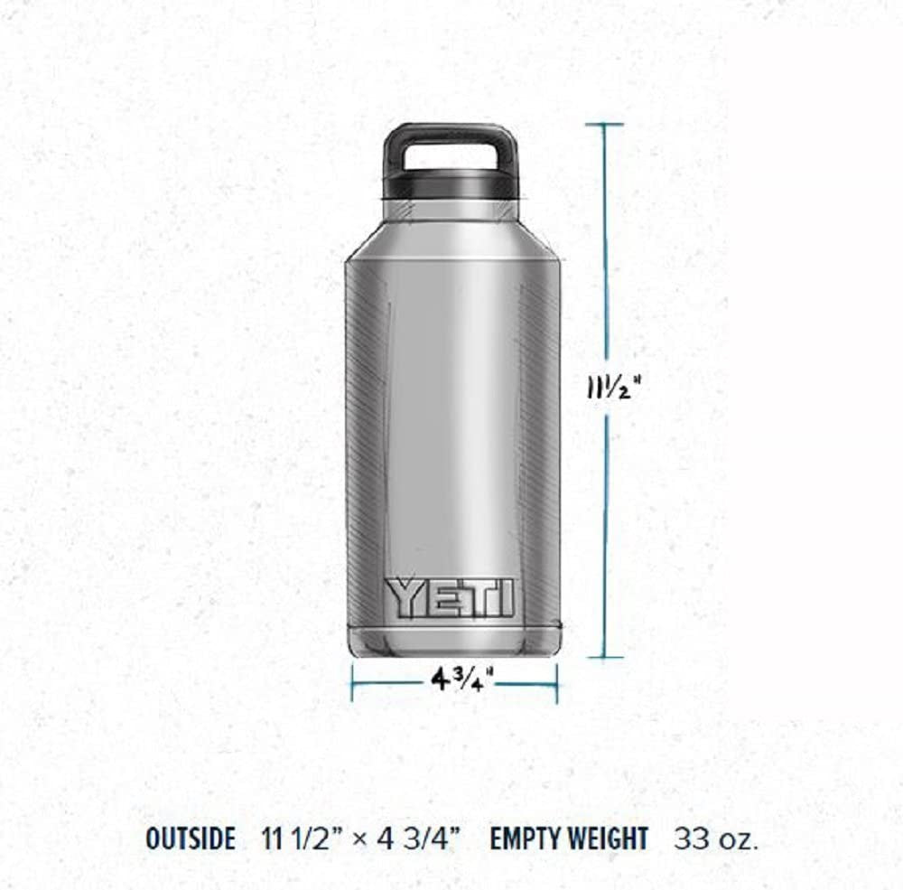 Yeti 64oz Termo Térmico Acero Inoxidable Blanco