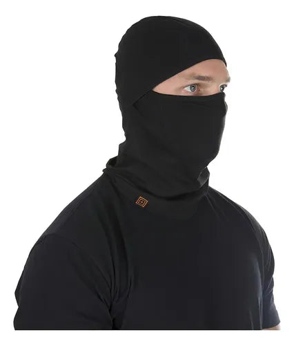 Balaclava S/m Negra Marca 5.11 Color Negro Diseño De La Tela Liso