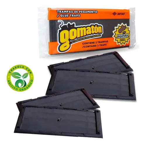 Trampa Gomaton Para Ratas y Ratones 4pzas