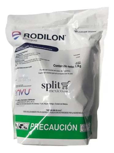 Caja 10pzas de Rodilon Bloque 1 Kg Envu Rodenticida Cebo