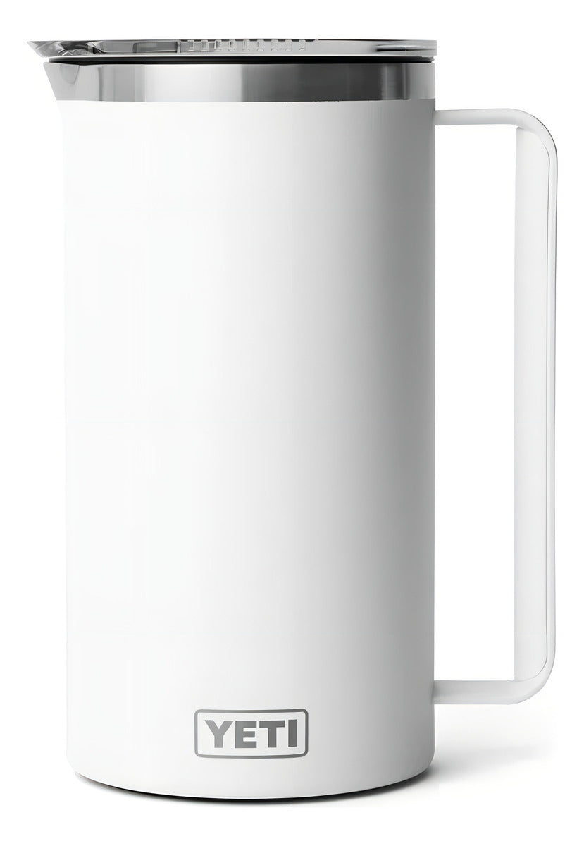 Jarra Yeti Rambler 64oz Bebidas Frias Calientes Fiestas Color Blanco
