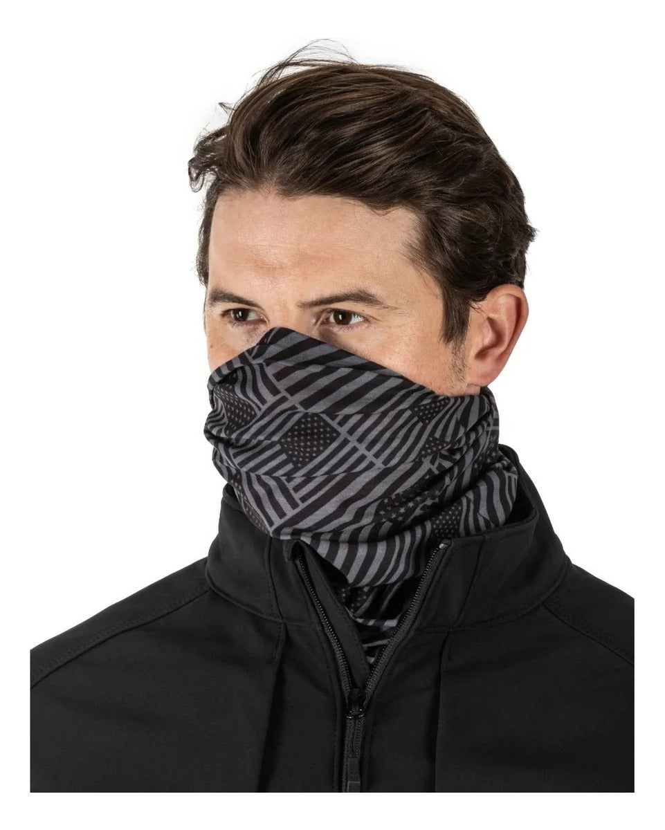 Coipa Tactica Halo 5.11 Bufanda Pasamontaña Balaclava Frio Color Verde Oscuro Diseño De La Tela Stealth Black Talla Unitalla