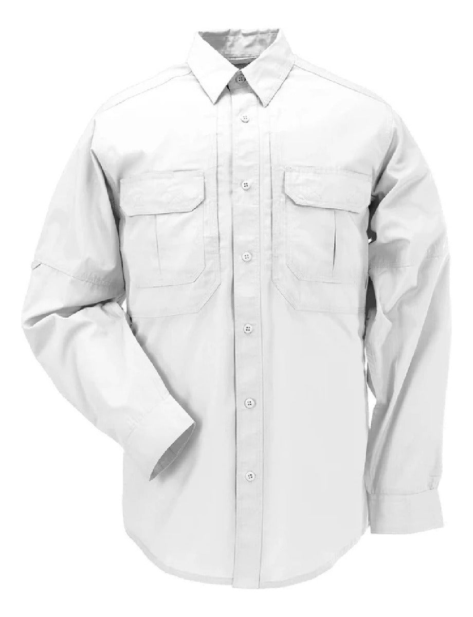 Camisa Tactica 5.11 Manga Larga Taclite Pro Blanca