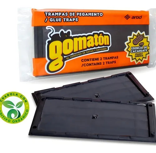 Trampa Gomaton Para Ratas y Ratones 4pzas