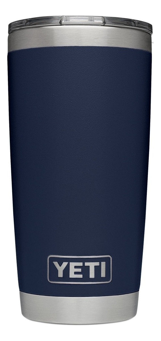 Yeti Rambler 20 oz Thermos Navy Blue Classic Lid