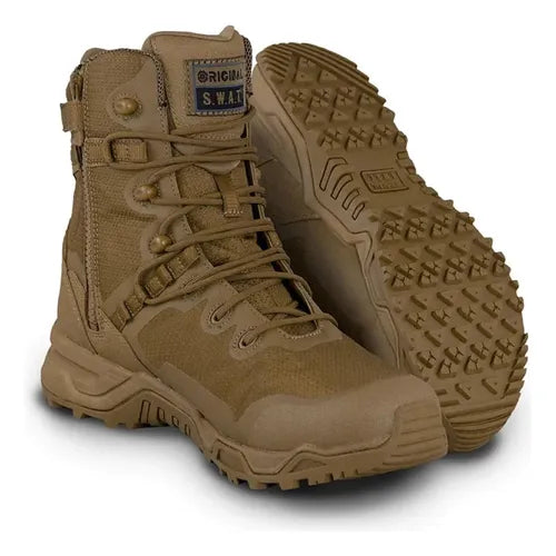 Botas Tácticas Original Swat Alpha Fury 8 Uso Rudo Seguridad