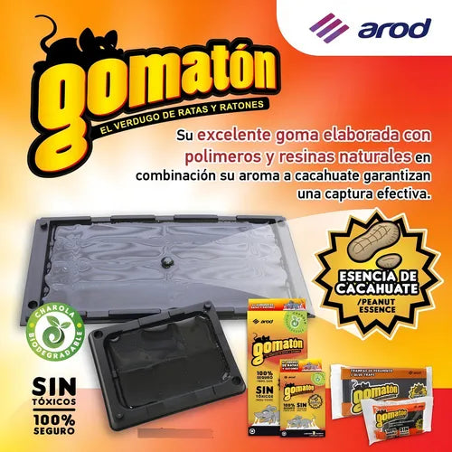 Trampa Gomaton Para Ratas y Ratones 4pzas