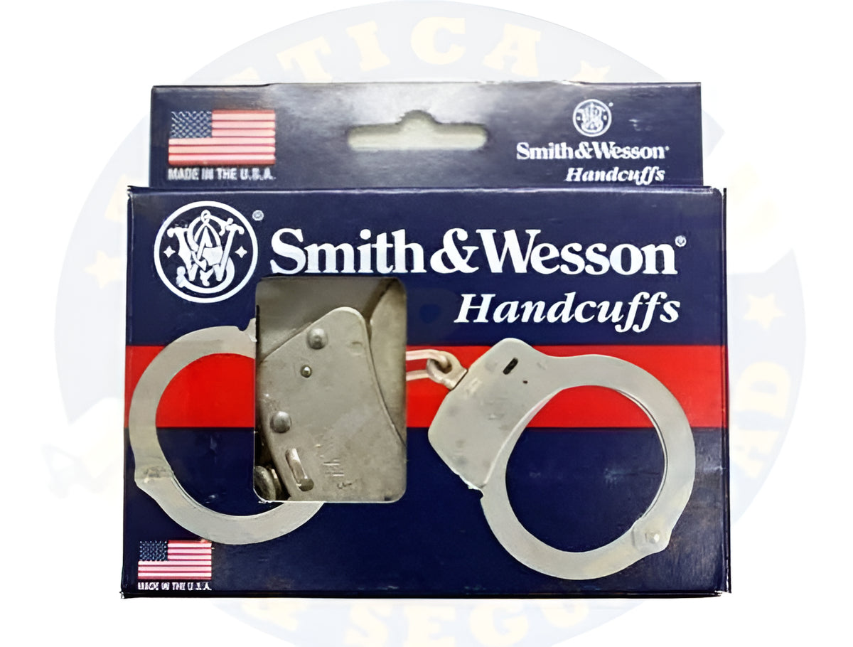 Smith & Wesson Mod. 100 Police Handcuffs, Silver Key Pair