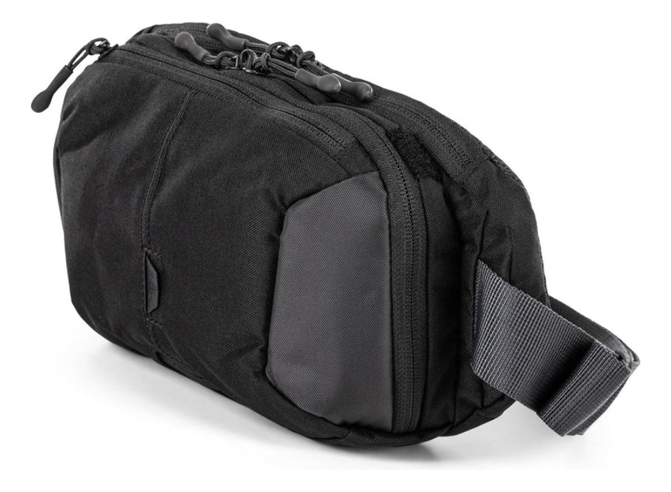 Cangurera Porta Pistola Covrt Pouch Negra Marca 5.11 Color Negro Diseño De La Tela Lisa