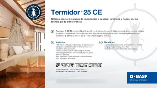Termidor 25 Ce Veneno Mata Cucarachas Termitas Hormigas