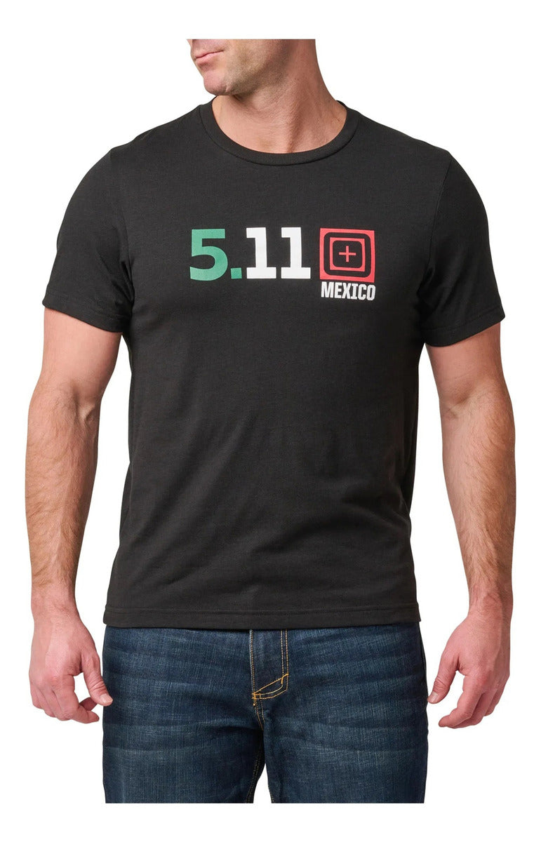 Playera Mexico 5.11 Deportiva Negra Original Uso Casual