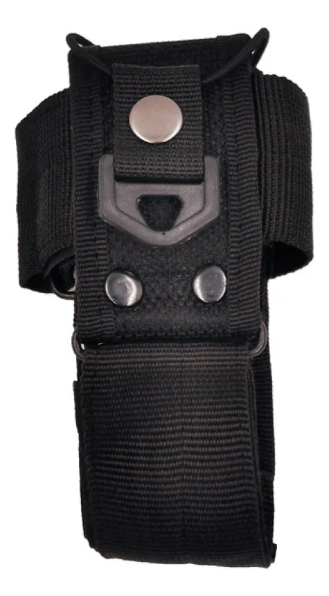 Porta Radio Universal Funda Walkie-talkie Negra Nailon.