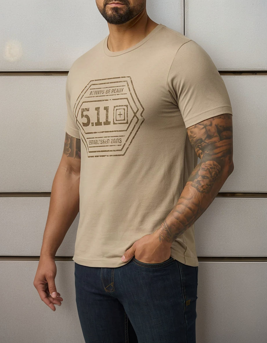 Playera 5.11 Intricate Emblem Corta Original Estilo Comoda