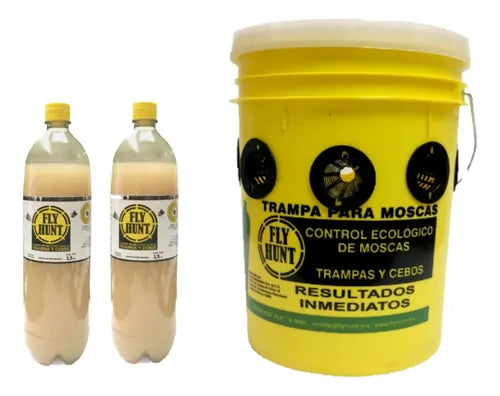 Trampa Y Cebo Fly Hunt Cubeta Atrapa Hasta 400mil Moscas