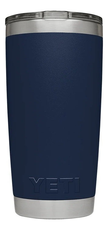 Yeti Rambler 20 oz Thermos Navy Blue Classic Lid