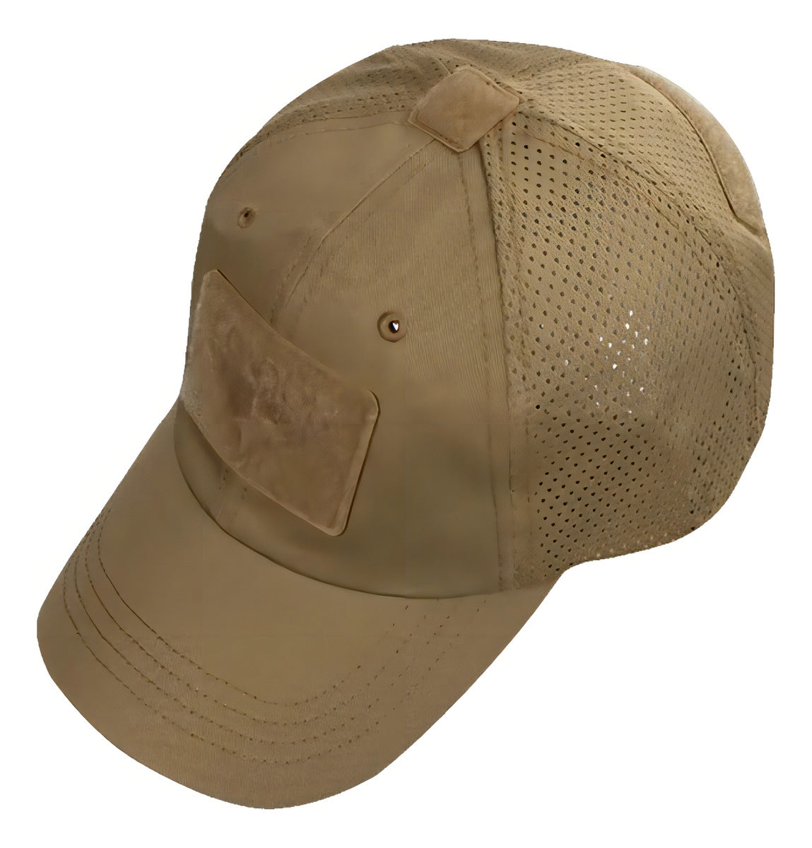 Condor Tactical Mesh Cap Mesh Patch Panel Velcro Patches Coyote Color One Size