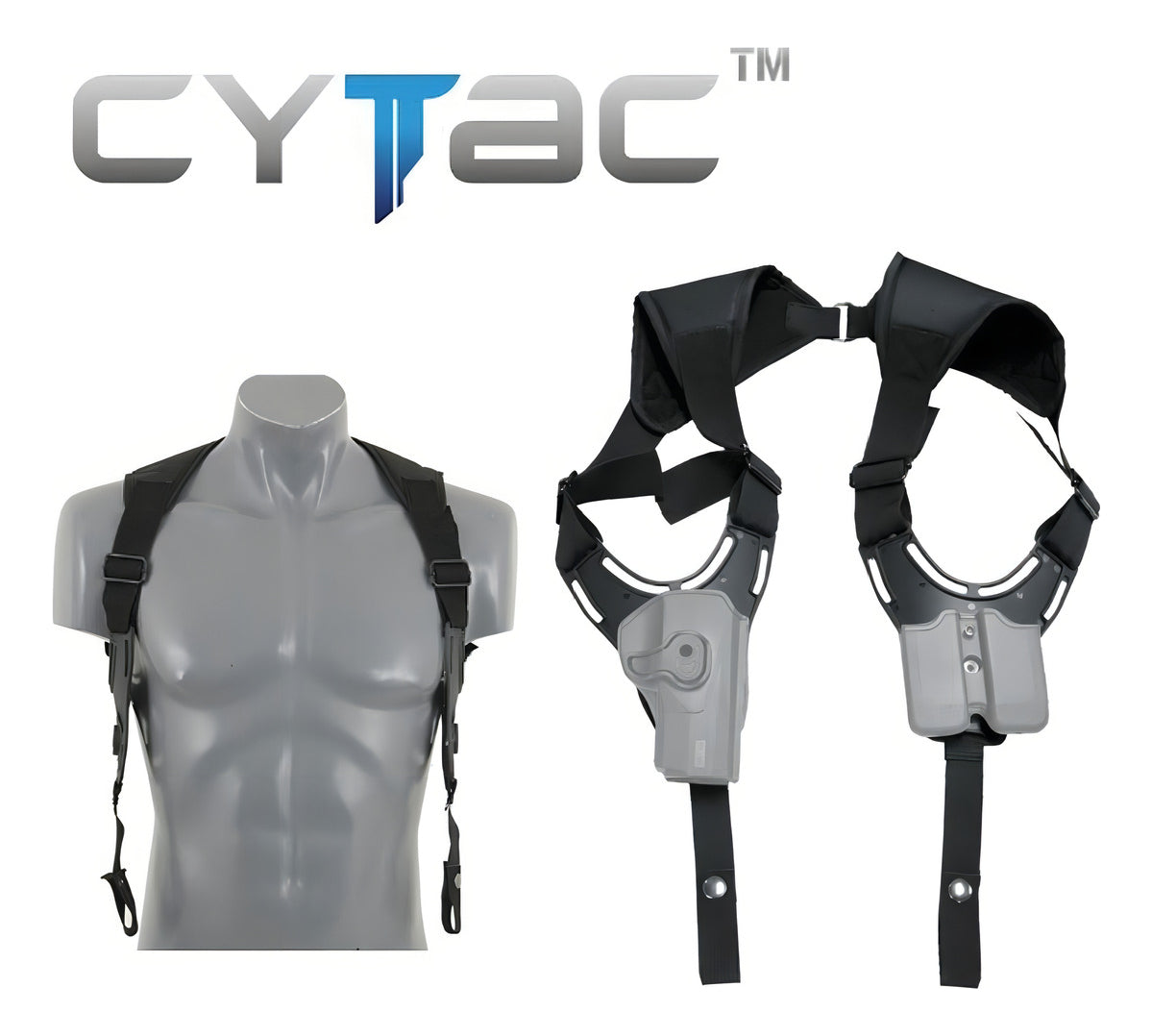 Funda Sobaquera Tactica Cytac Ajustable Rotatoria Polimero