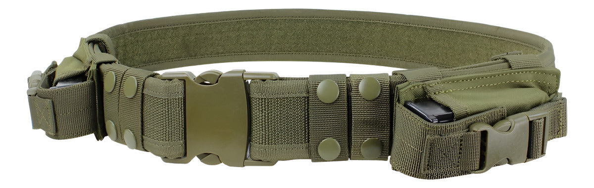 Cinturon Tactico Porta Cargadores Condor Fajilla Color Verde Talla Ajustable