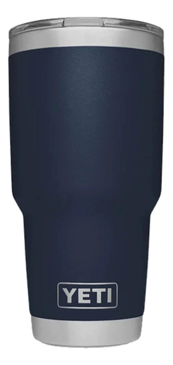 Termo Yeti 30oz Tapa Magentica 100% Originales Vaso Grande Color Azul marino Rambler 30oz