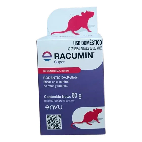 Racumin Super Bayer Rodenticida Pellets 60 Grms 5 Piezas