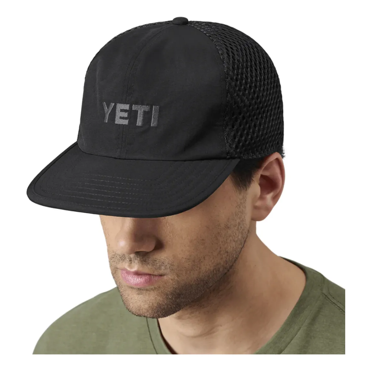 Gorra Flat Brim Mesh Negra