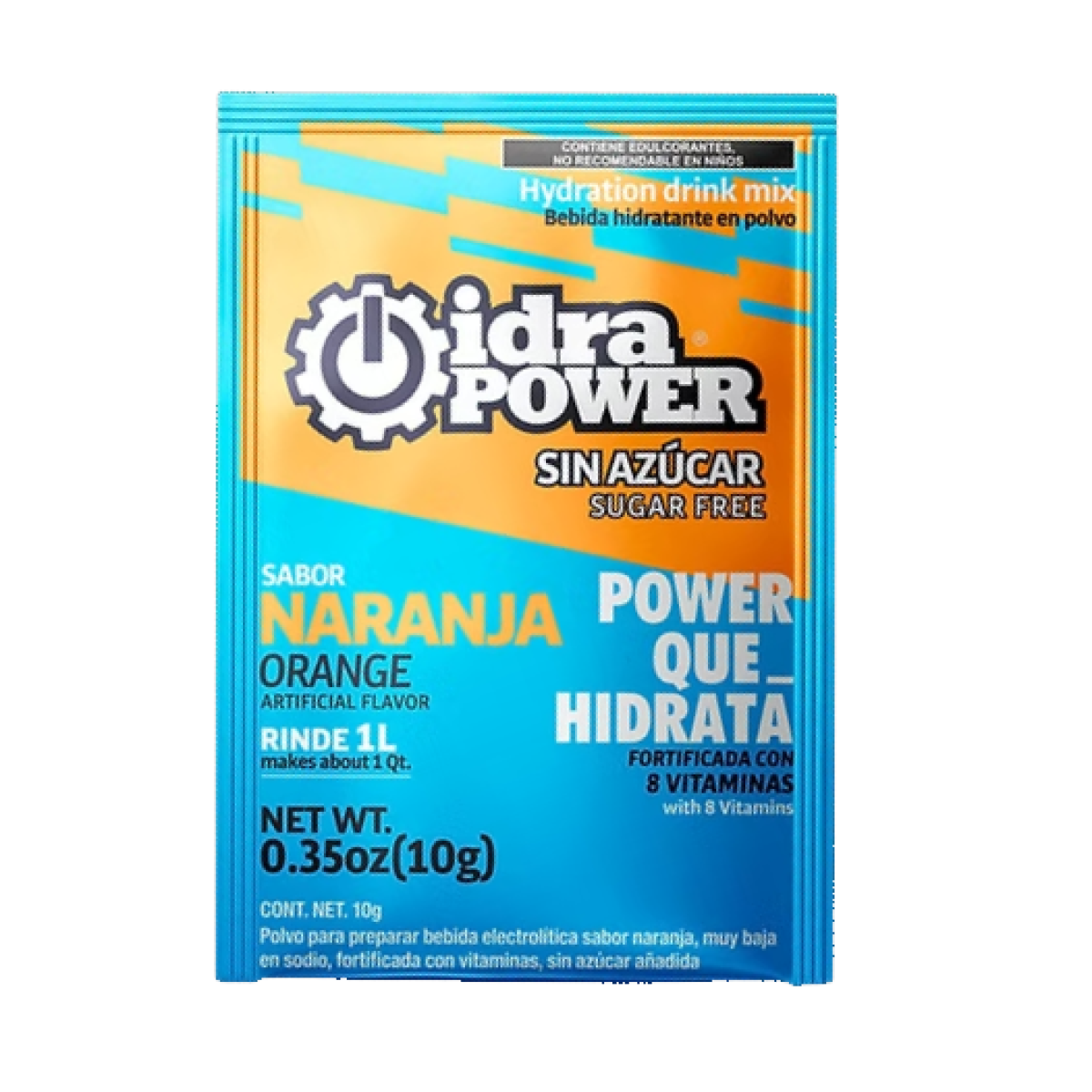Idrapower Pack 10 Sobres 10 G. Sin Azúcar Para 1 L C/u