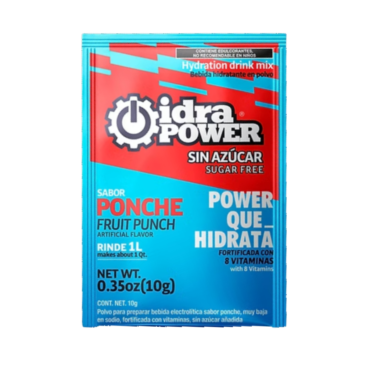 Idrapower Pack 10 Sobres 10 G. Sin Azúcar Para 1 L C/u