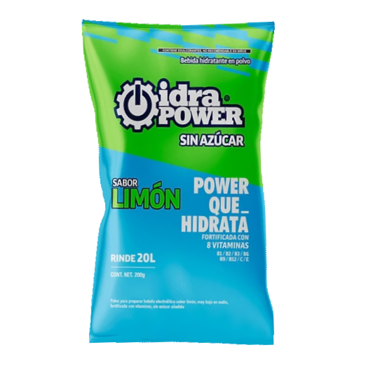 Caja 20 Sobres Idrapower sin Azúcar para 20 Lt de 200g