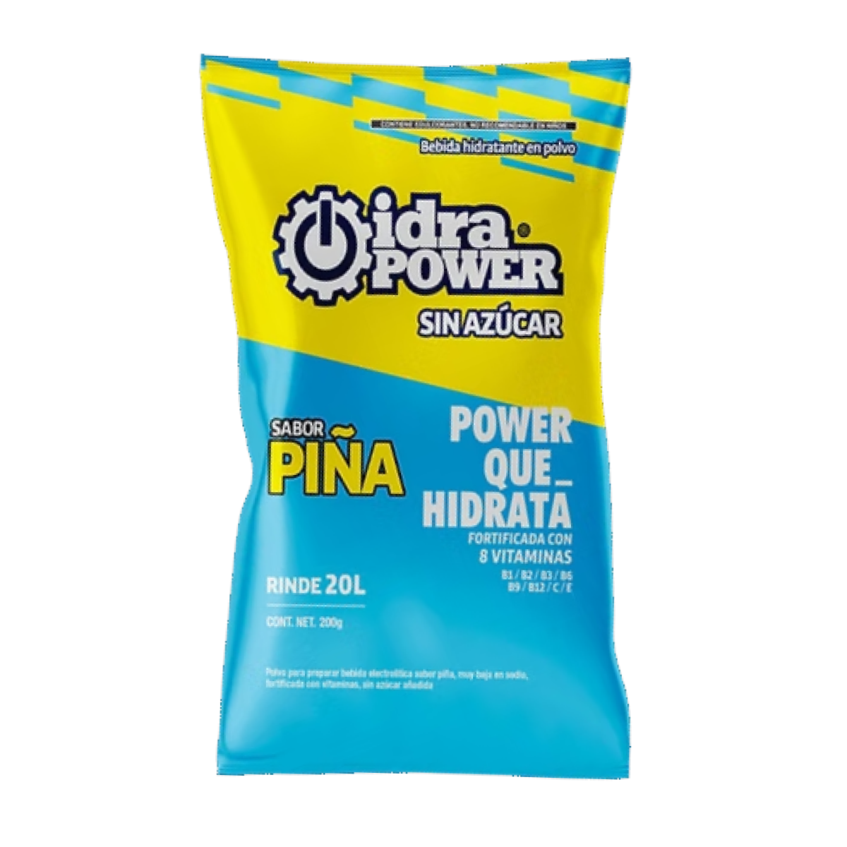 Idrapower Sin Azucar Sobre de 20g para 20 litros Vitaminado Sabores