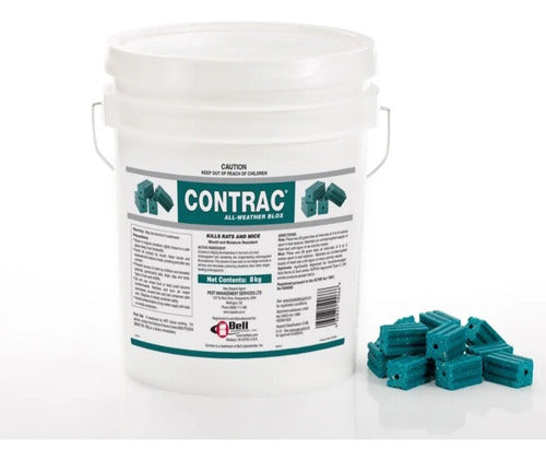 Contrac Blox 8kg Cebo Rodenticida Mata Raton Ratas Roedor