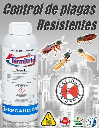 Termitrid Tridente 1 Lt Insecticida Fipronil Termitas Mosqui