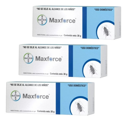 Maxforce Bayer Veneno Cucarachas Chica Y Gde De 30gr 3 Pzas