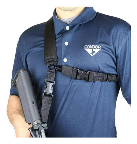 Portafusil Correa Acolchada Swiftlink Condor Negro Policial