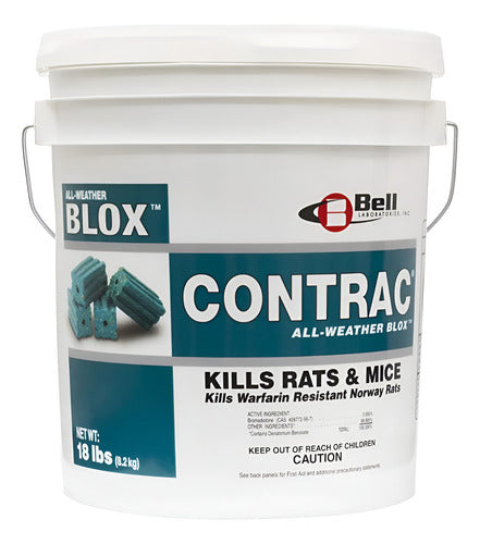 Contrac Blox 1.8kg Cebo Raticida Veneno Mata Ratas Ratones