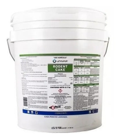 Rodent Cake Agricola 8.154 Kg Rodenticide Rata Raton