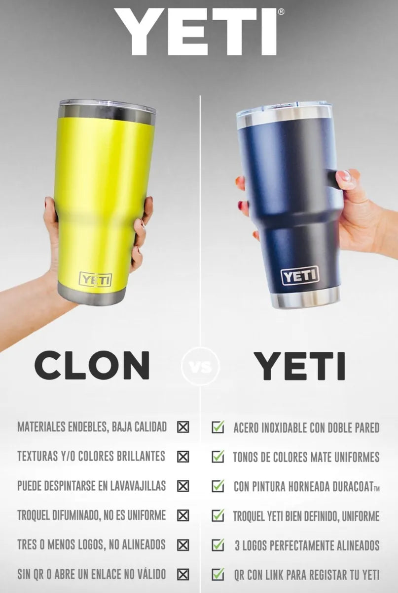 Vaso Térmico 30oz Yeti Rambler Tumbler Color Seafoam 887ml