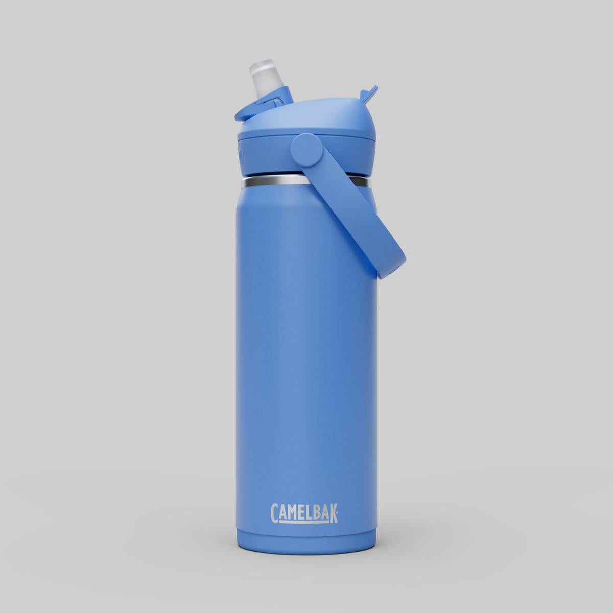 Botella Camelbak Straw 600 Ml Acero Inoxidable Celeste