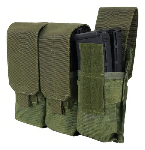 Porta Cargador Triple M4 Molle Negro Ma58 Condor