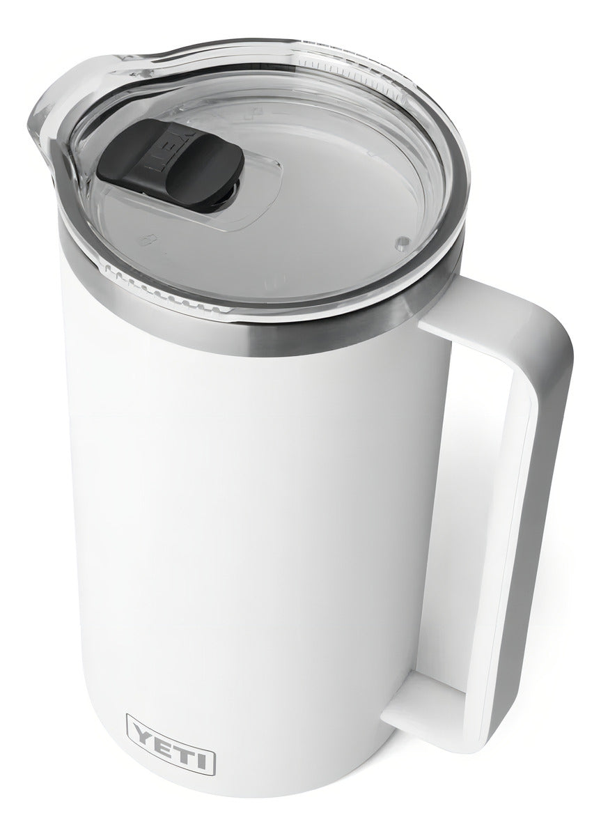 Jarra Yeti Rambler 64oz Bebidas Frias Calientes Fiestas Color Blanco