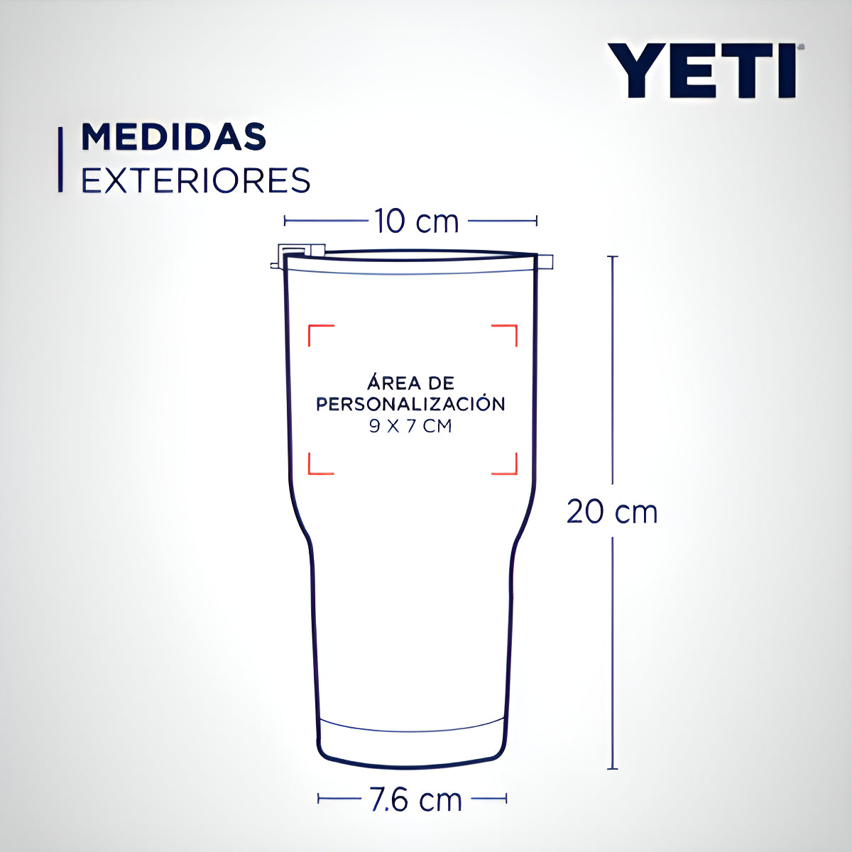 Vaso Térmico 30oz Yeti Rambler Tumbler Color Seafoam 887ml