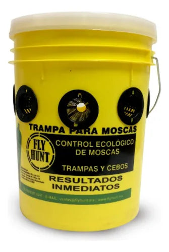 Trampa Para Moscas Fly Hunt 500 Mil Moscas Cubeta + 2 Cebos